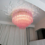 Tubes Pink Glass Ceiling Light Glass lighting by Bling Lighting Studio