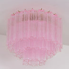 Tubes Pink Glass Ceiling Light Glass lighting by Bling Lighting Studio