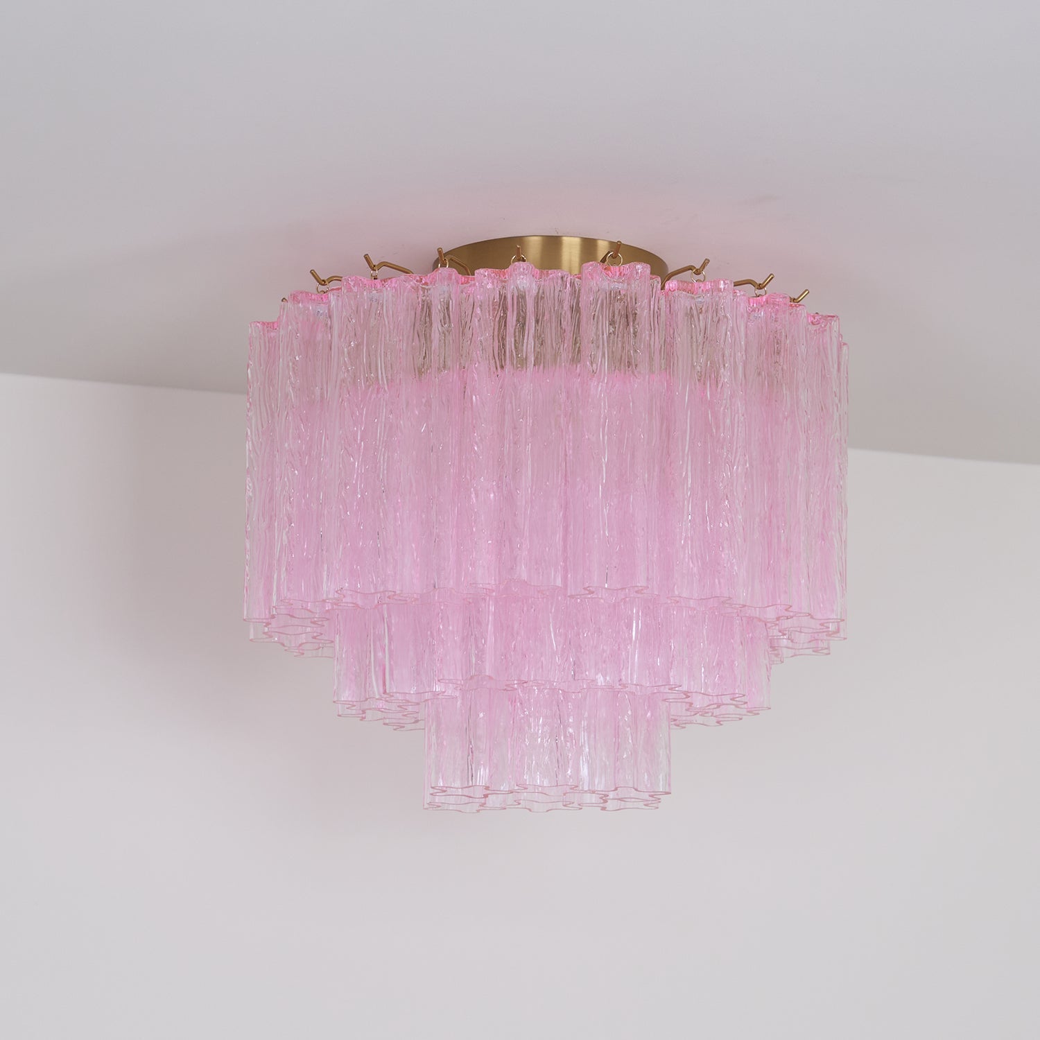 Tubes Pink Glass Ceiling Light Glass lighting by Bling Lighting Studio