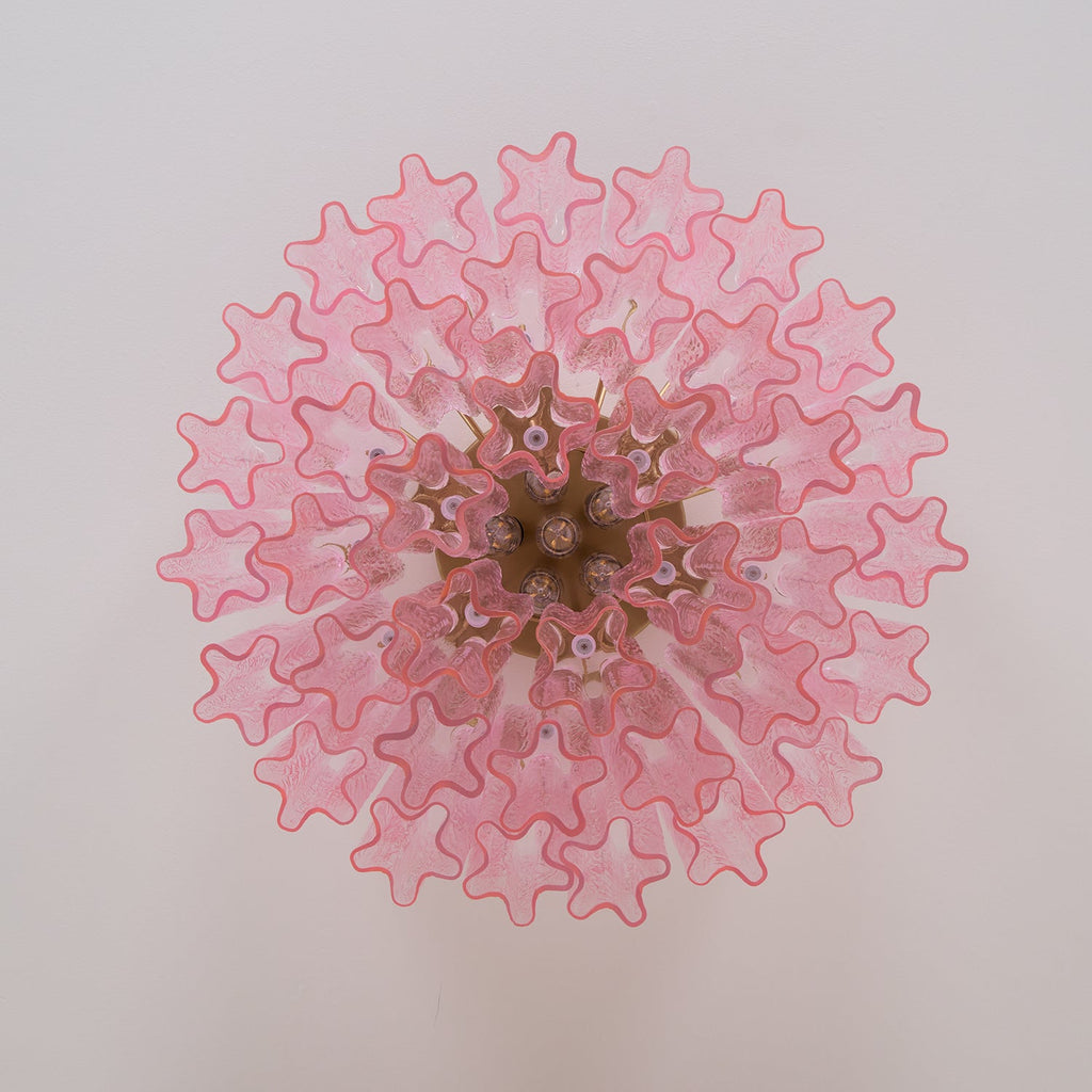 Tubes Pink Glass Ceiling Light Glass lighting by Bling Lighting Studio