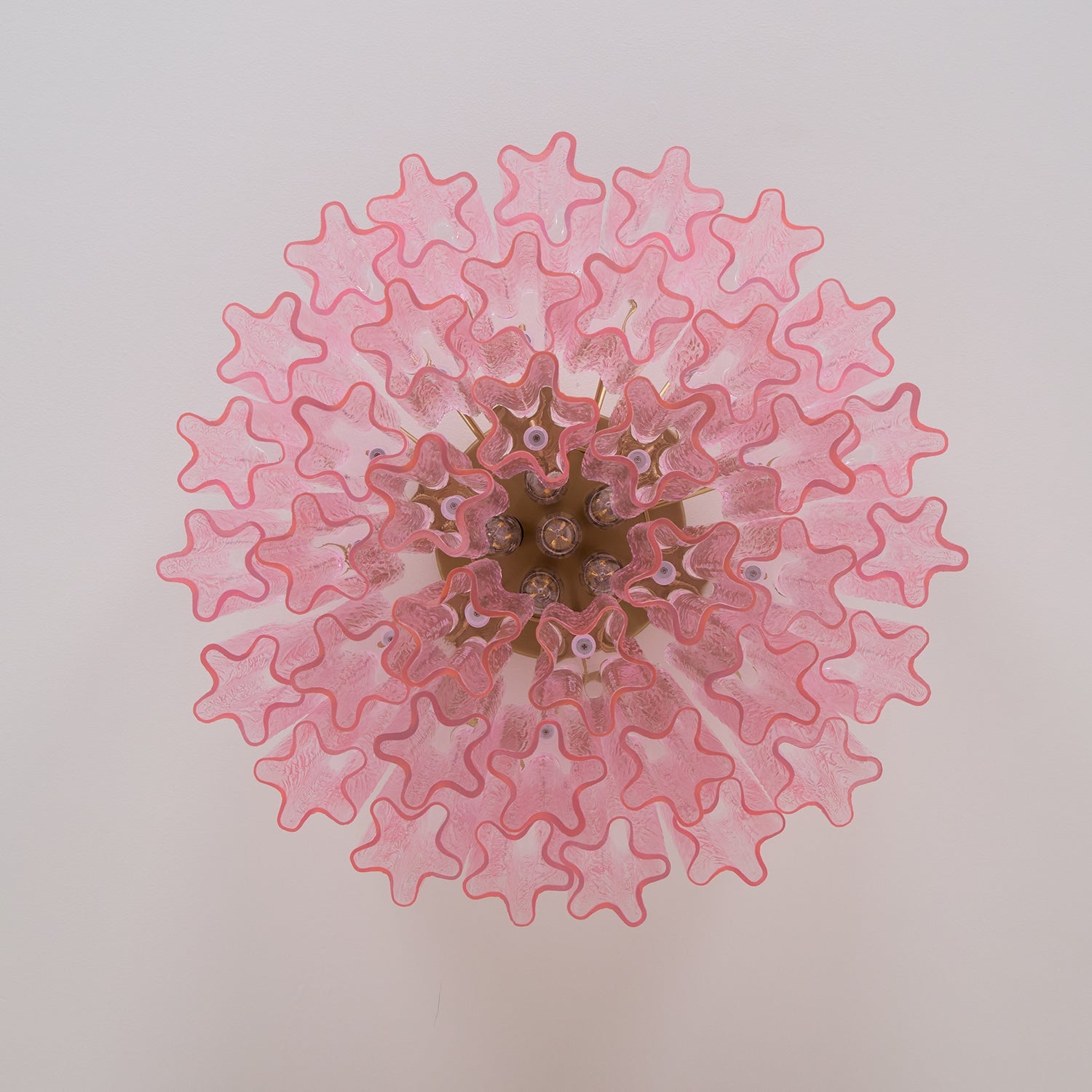 Tubes Pink Glass Ceiling Light Glass lighting by Bling Lighting Studio