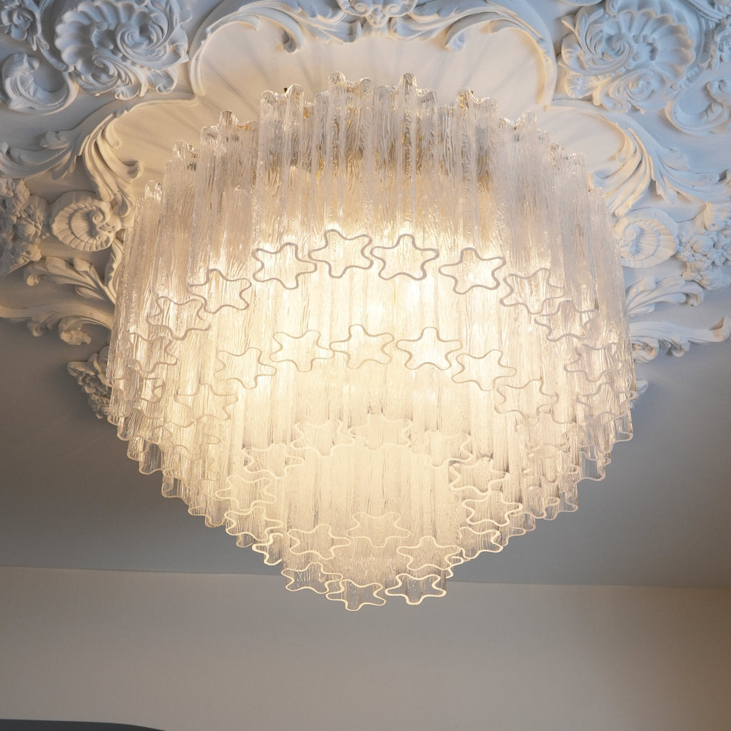 Tubes Pink Glass Ceiling Light Glass lighting by Bling Lighting Studio