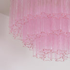 Tubes Pink Glass Ceiling Light Glass lighting by Bling Lighting Studio