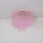 Tubes Pink Glass Ceiling Light Glass lighting by Bling Lighting Studio
