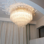 Tubes Pink Glass Ceiling Light Glass lighting by Bling Lighting Studio