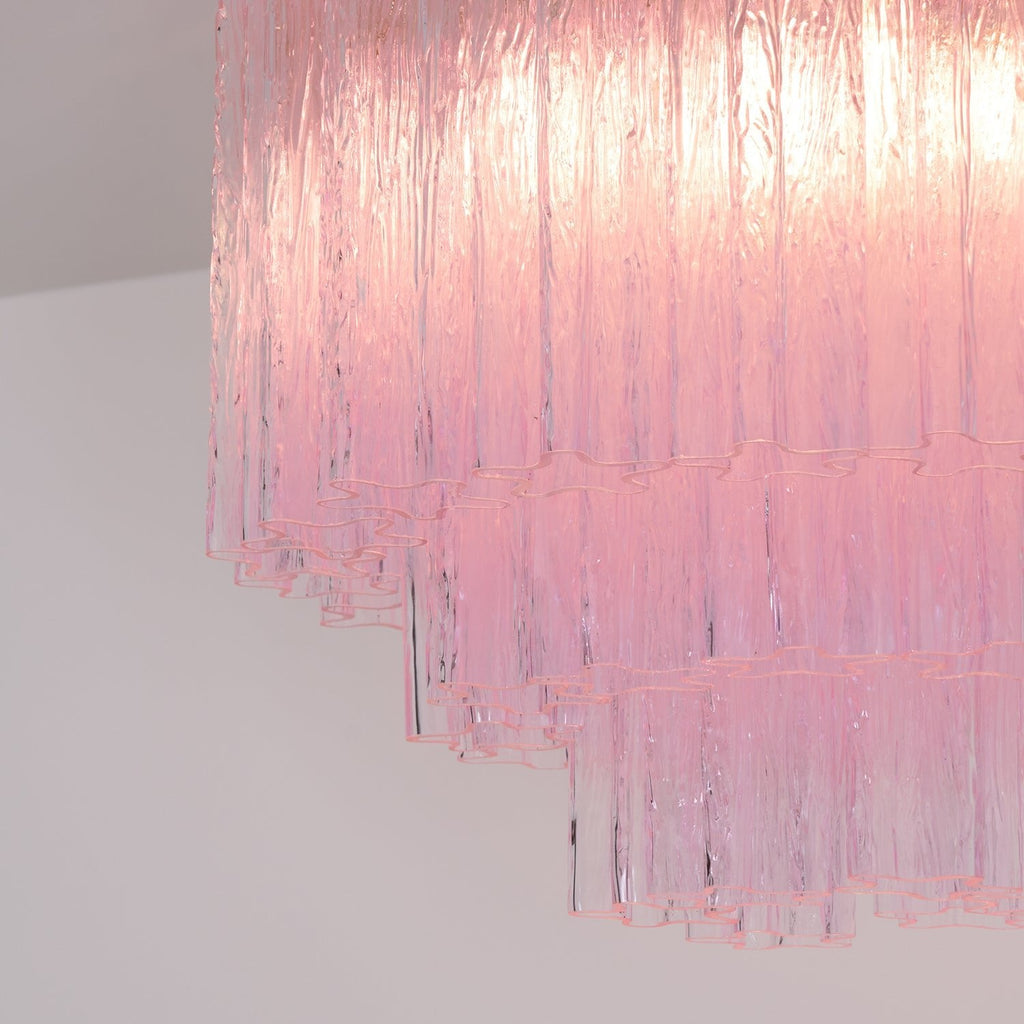 Tubes Pink Glass Ceiling Light Glass lighting by Bling Lighting Studio