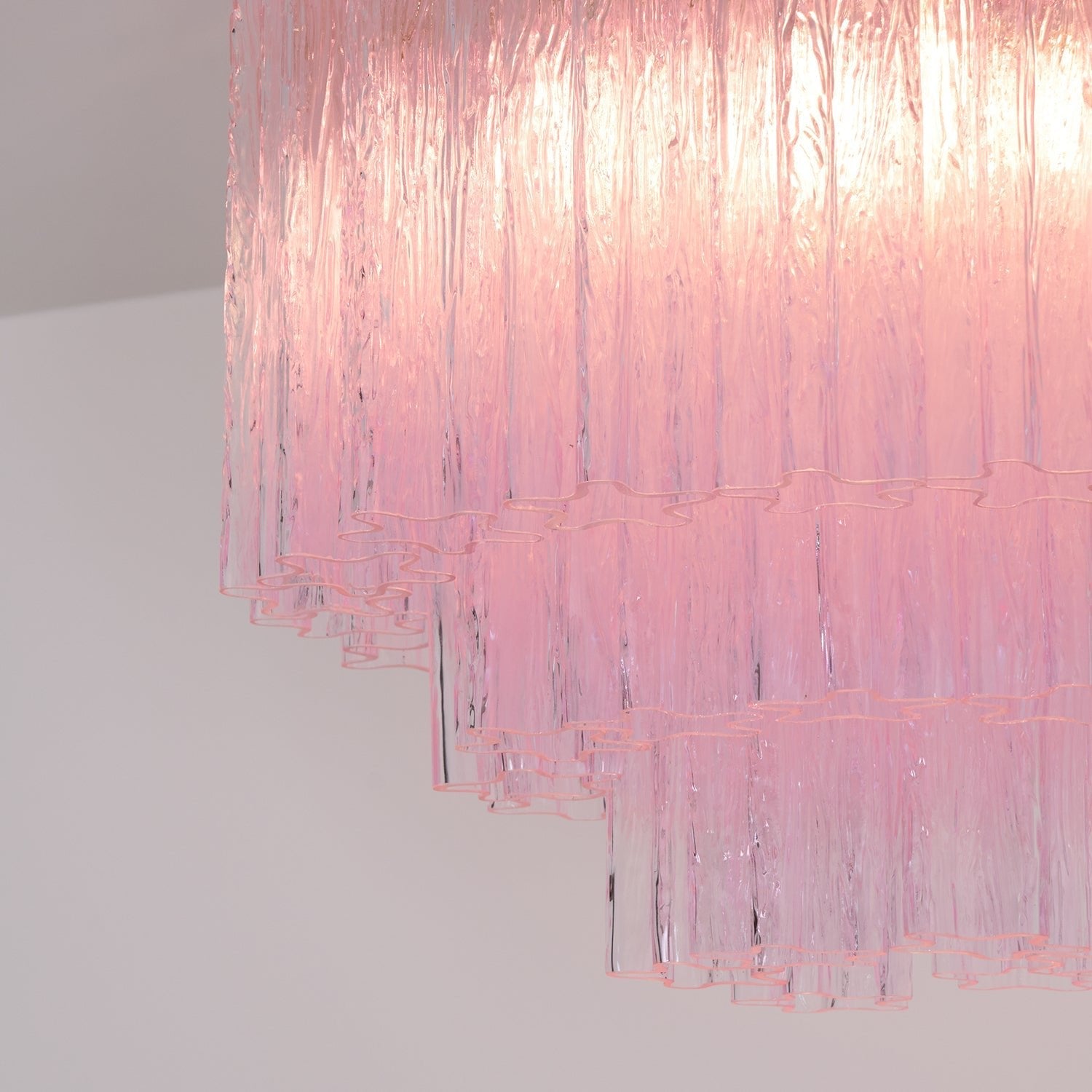 Tubes Pink Glass Ceiling Light Glass lighting by Bling Lighting Studio