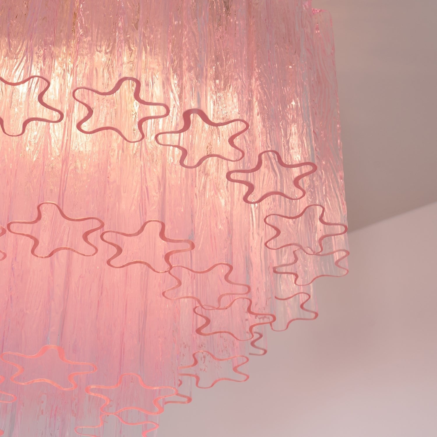 Tubes Pink Glass Ceiling Light Glass lighting by Bling Lighting Studio