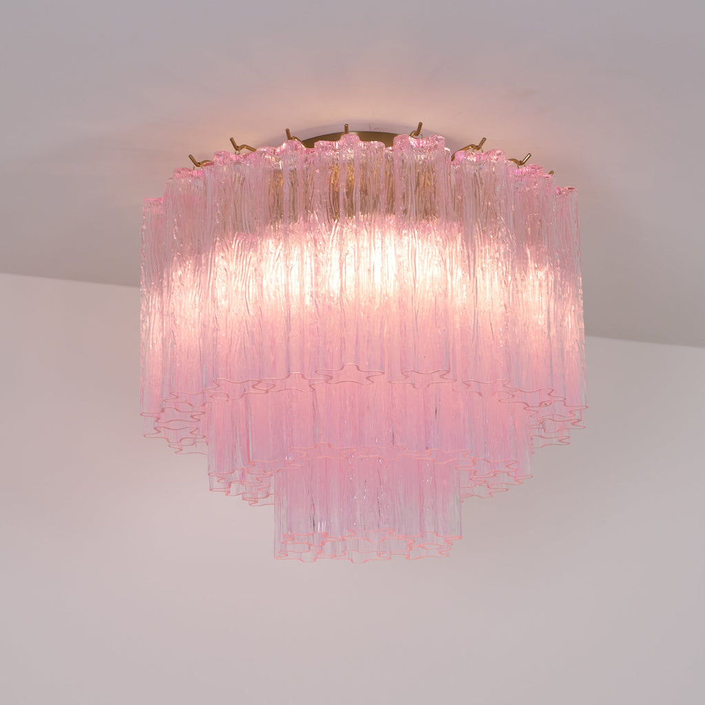 Tubes Pink Glass Ceiling Light Glass lighting by Bling Lighting Studio