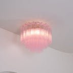 Tubes Pink Glass Ceiling Light Glass lighting by Bling Lighting Studio