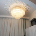 Tubes Pink Glass Ceiling Light Glass lighting by Bling Lighting Studio