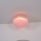 Tubes Pink Glass Ceiling Light Glass lighting by Bling Lighting Studio