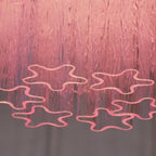 Tubes Pink Glass Ceiling Light Glass lighting by Bling Lighting Studio
