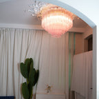 Tubes Pink Glass Ceiling Light Glass lighting by Bling Lighting Studio