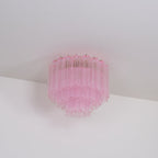 Tubes Pink Glass Ceiling Light Glass lighting by Bling Lighting Studio