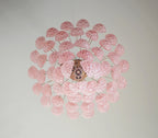 Modern Murano Pink Glass Dewdrop Chandelier product image