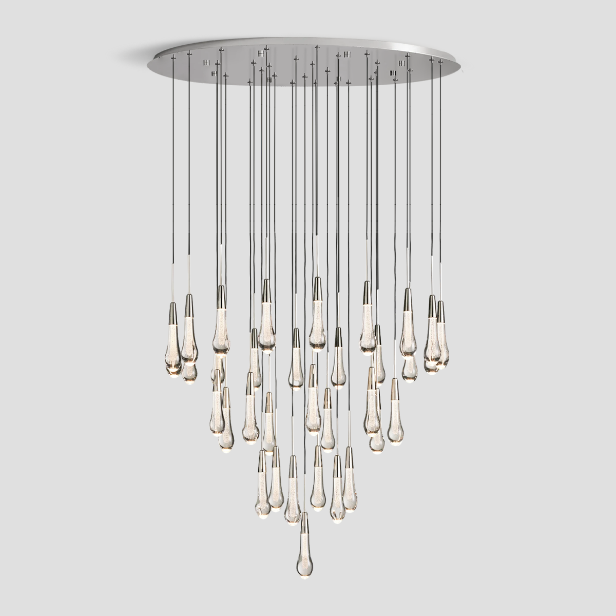 Soltaire Round Chandelier 17'' 24'' 36'' 40'' 58''D product image
