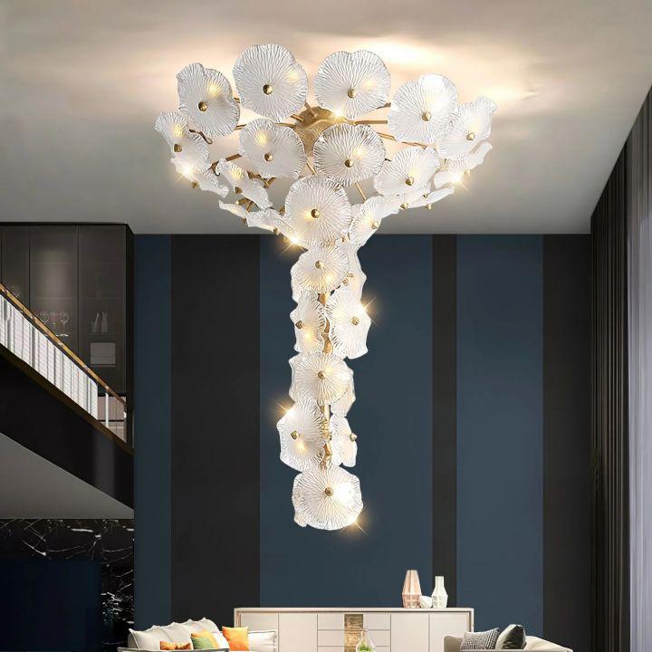 Nenufar Water Modern Branch Chandelier by Bling Lighting Studio