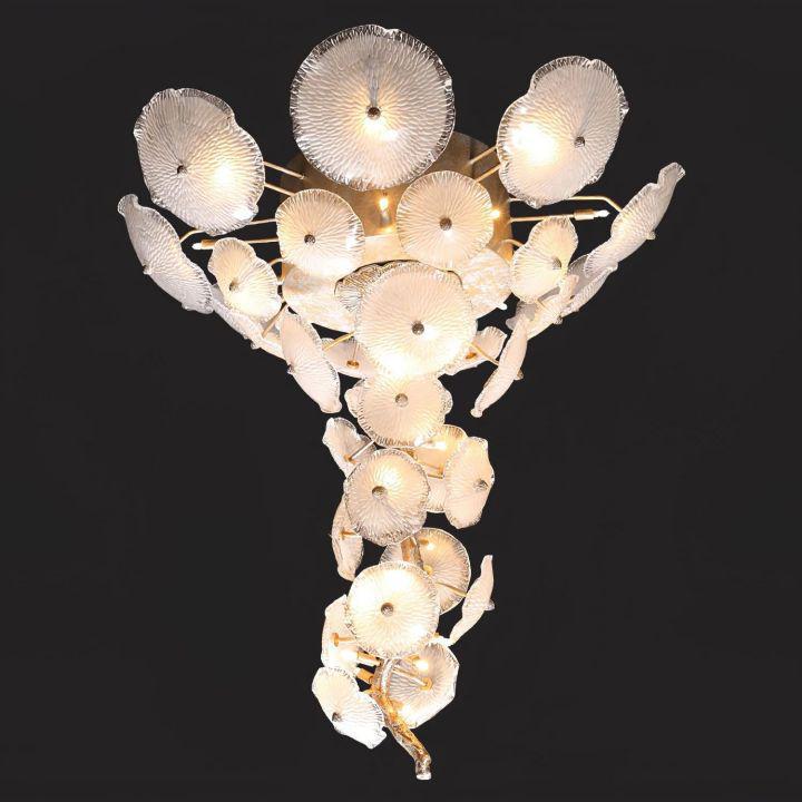 Nenufar Water Modern Branch Chandelier by Bling Lighting Studio