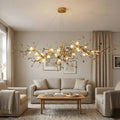 Mona Crystal Flower Branch Chandelier by Bling Lighting Studio