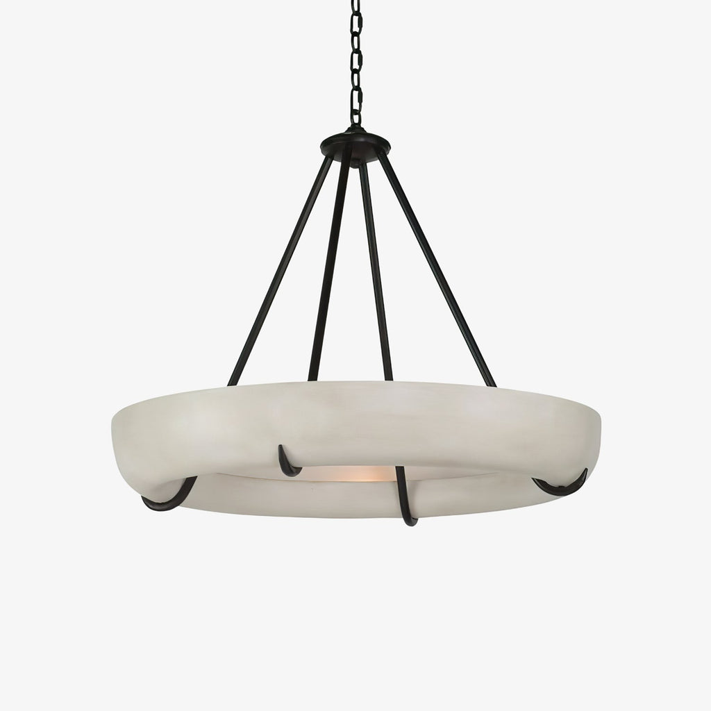 Modern Orion Alabaster Chandelier by Bling Lighting Studio
