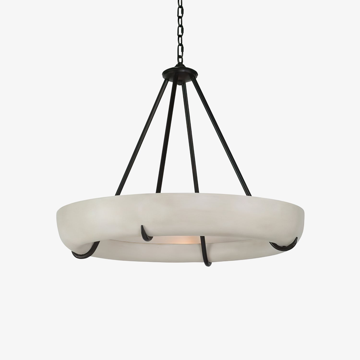 Modern Orion Alabaster Chandelier by Bling Lighting Studio