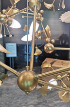 Oro Luxurious Hotel Lobby Gold Contemporary Large Chandelier - Commercial Atrium Lighting
