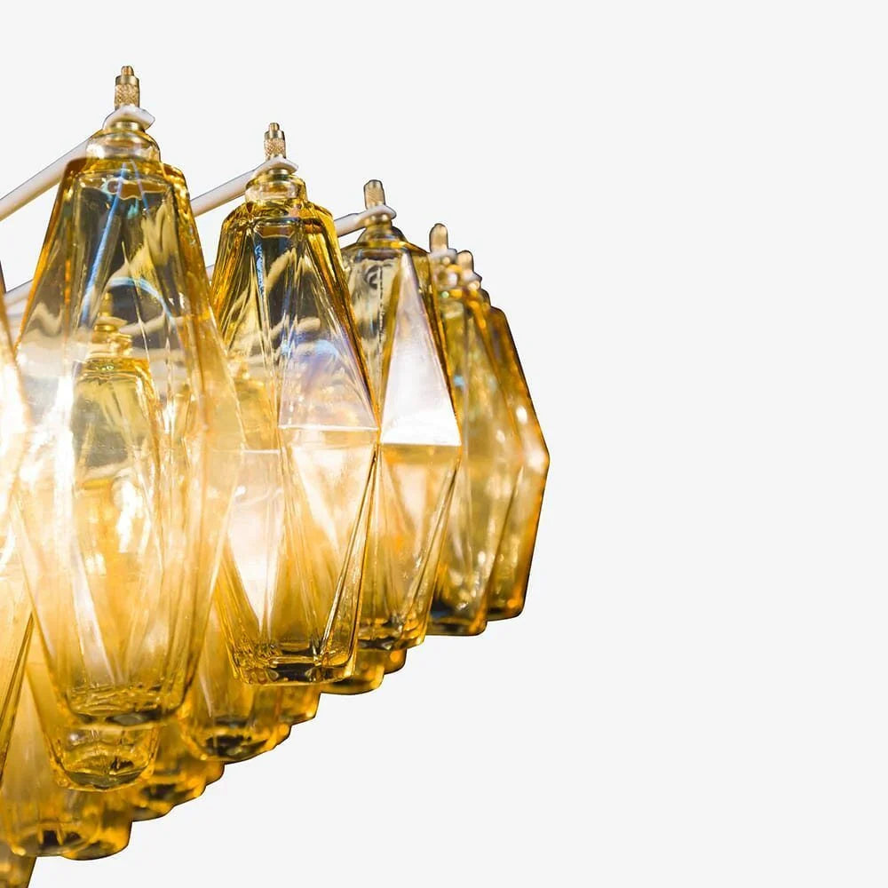 Sorrento Murano Chandelier 35"