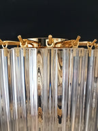 Murano Wall Lamp | 16 Clear Prism Glass | Set of 2
