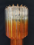 Murano Wall Lamp | 32 Clear Caramel Prism Glass | Set of 2