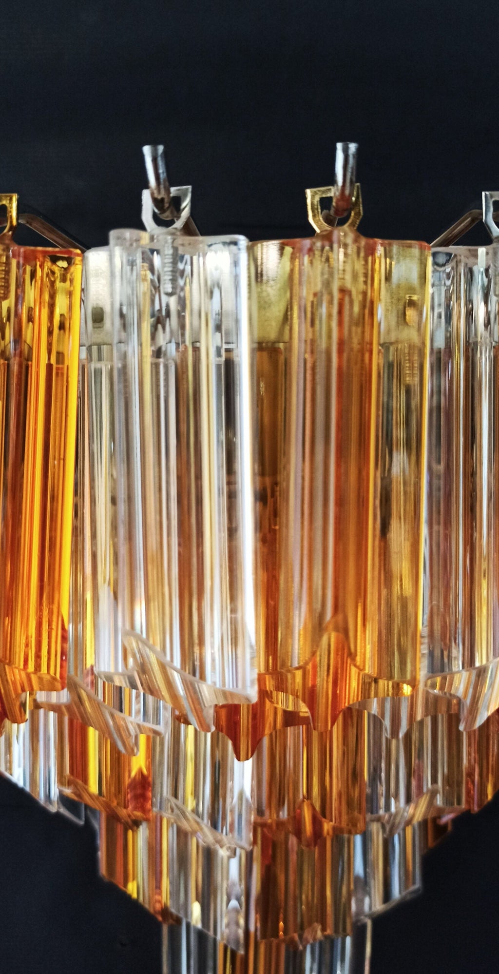 Murano Wall Lamp | 63 Clear Yellow Prism Glass | Set of 2