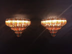 Murano Wall Lamp | 63 Clear Yellow Prism Glass | Set of 2