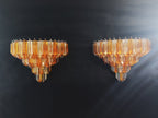 Murano Wall Lamp | 63 Clear Yellow Prism Glass | Set of 2