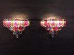 Murano Wall Lamp | 63 Multicolour Prism Glass | Set of 2