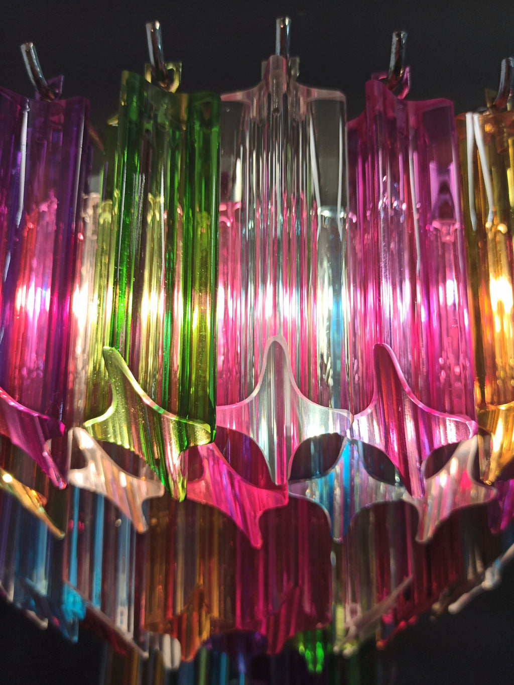 Murano Wall Lamp | 63 Multicolour Prism Glass | Set of 2