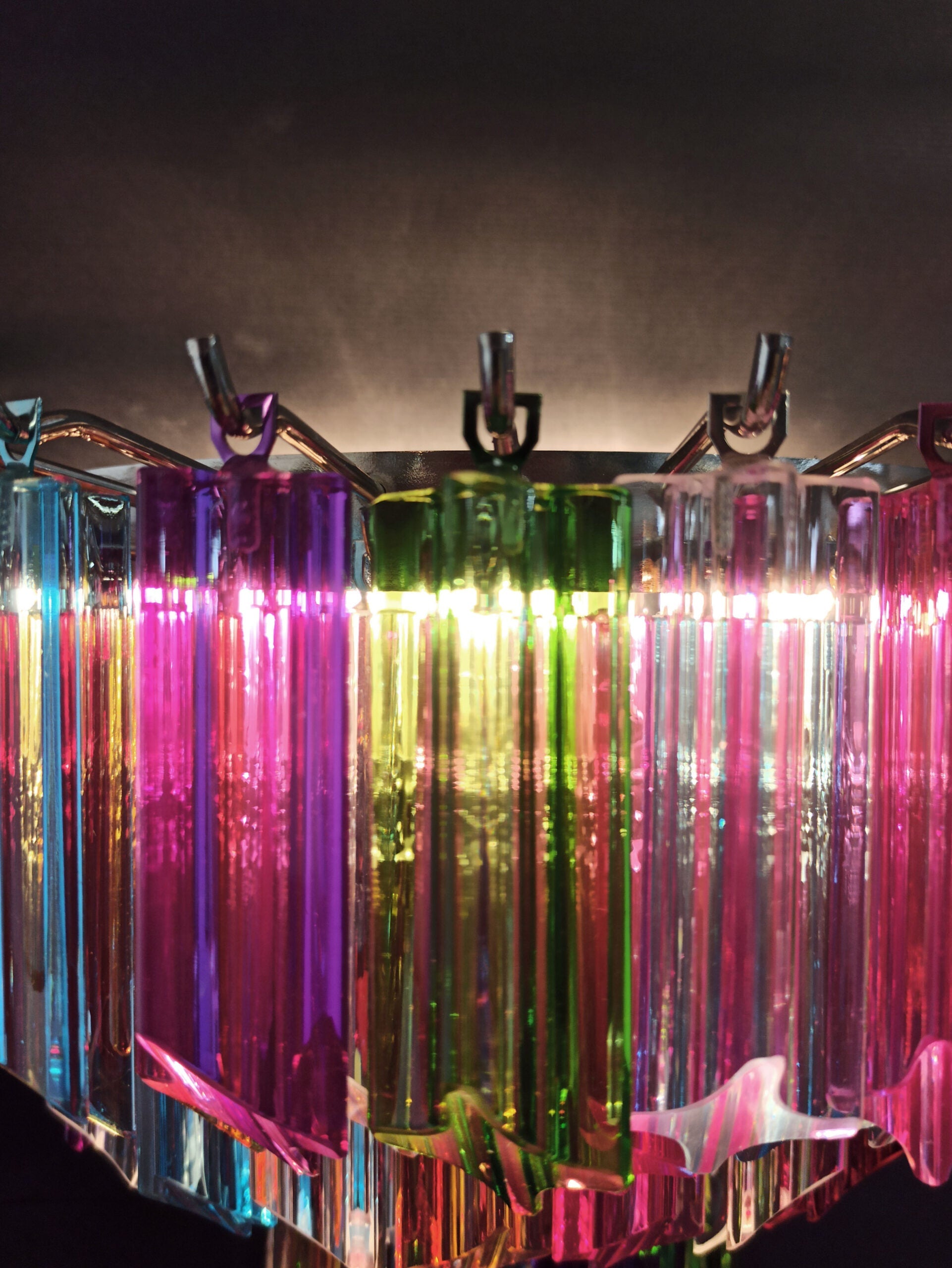 Murano Wall Lamp | 63 Multicolour Prism Glass | Set of 2