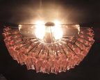 Murano Wall Lamp | 63 Pink Prism Glass | Set of 2
