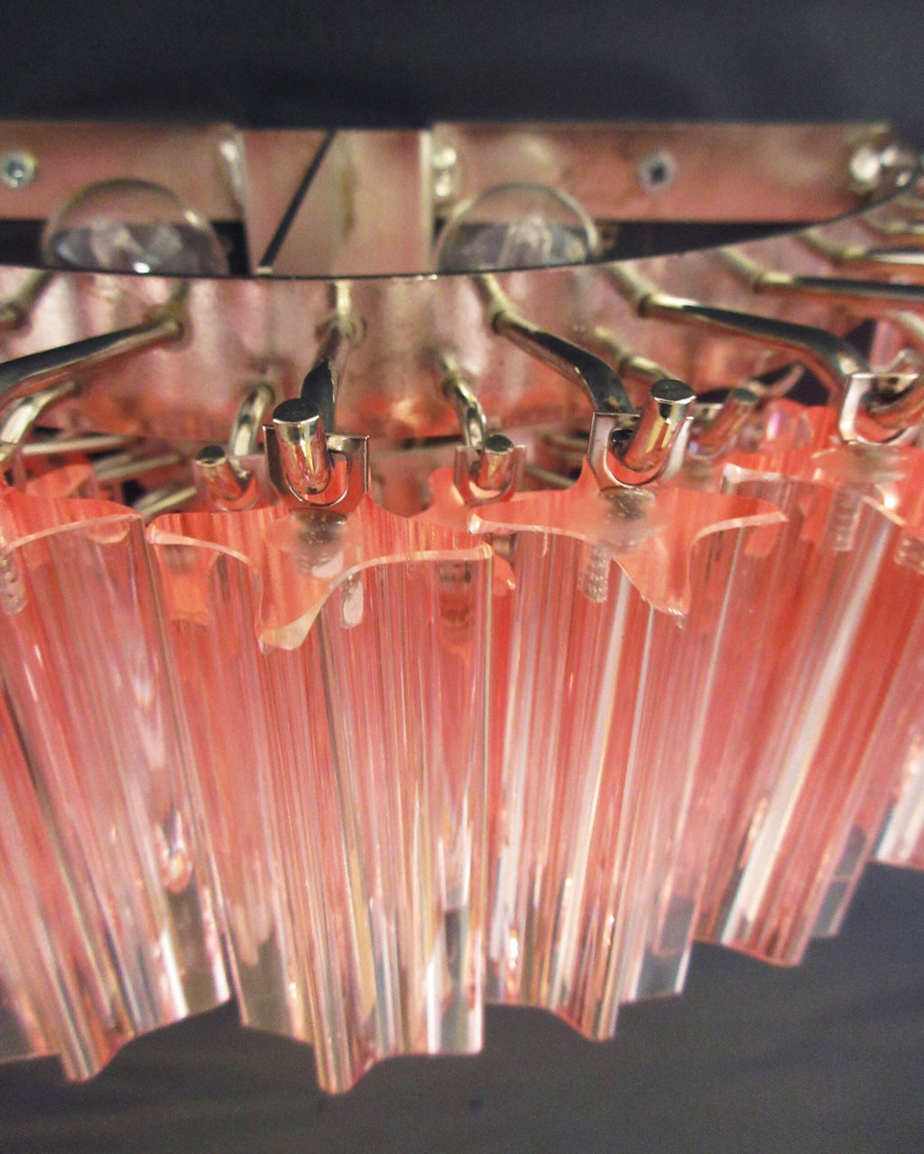 Murano Wall Lamp | 63 Pink Prism Glass | Set of 2