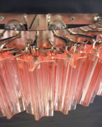 Murano Wall Lamp | 63 Pink Prism Glass | Set of 2