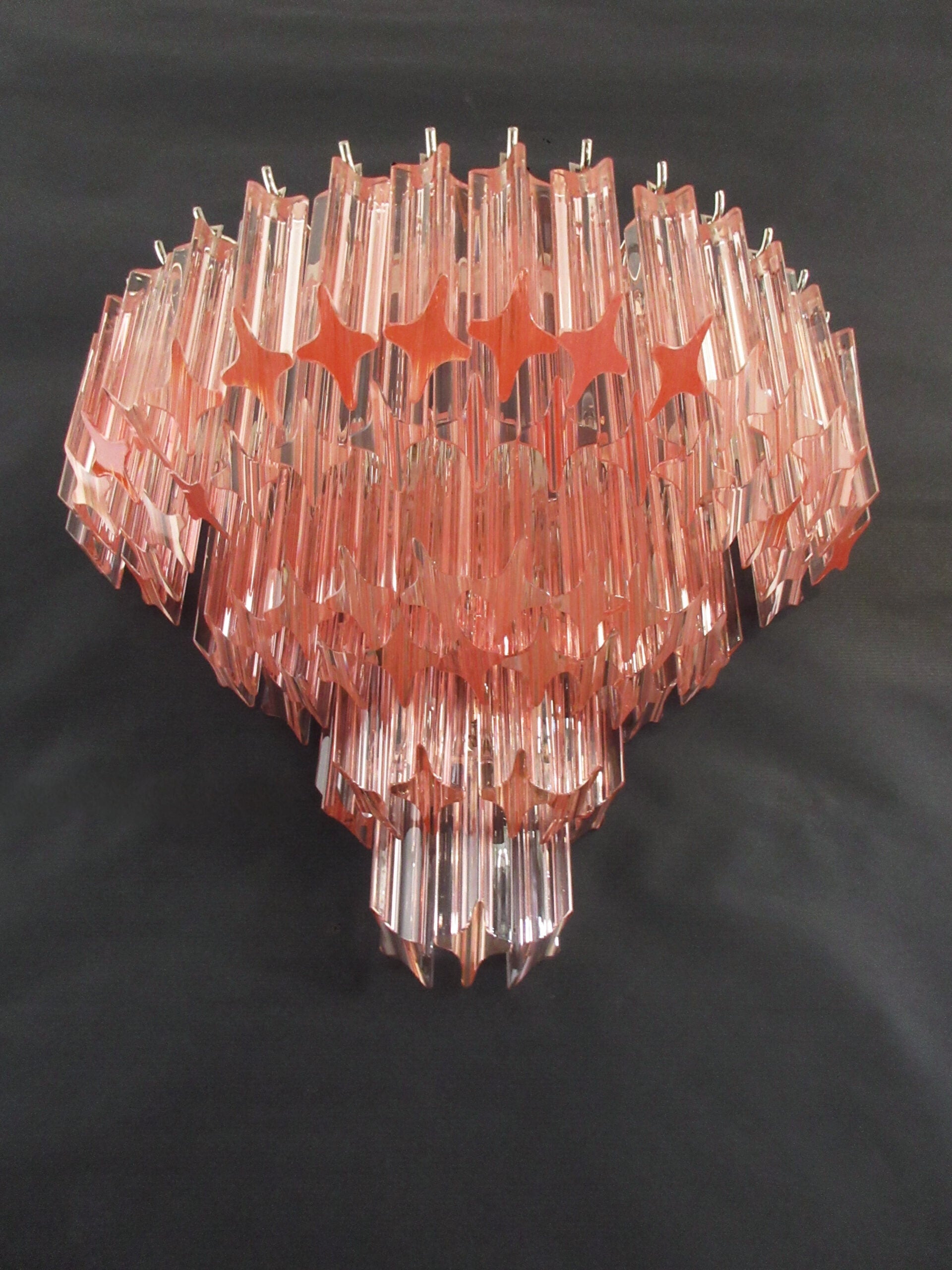 Murano Wall Lamp | 63 Pink Prism Glass | Set of 2