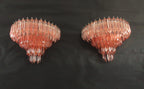 Murano Wall Lamp | 63 Pink Prism Glass | Set of 2
