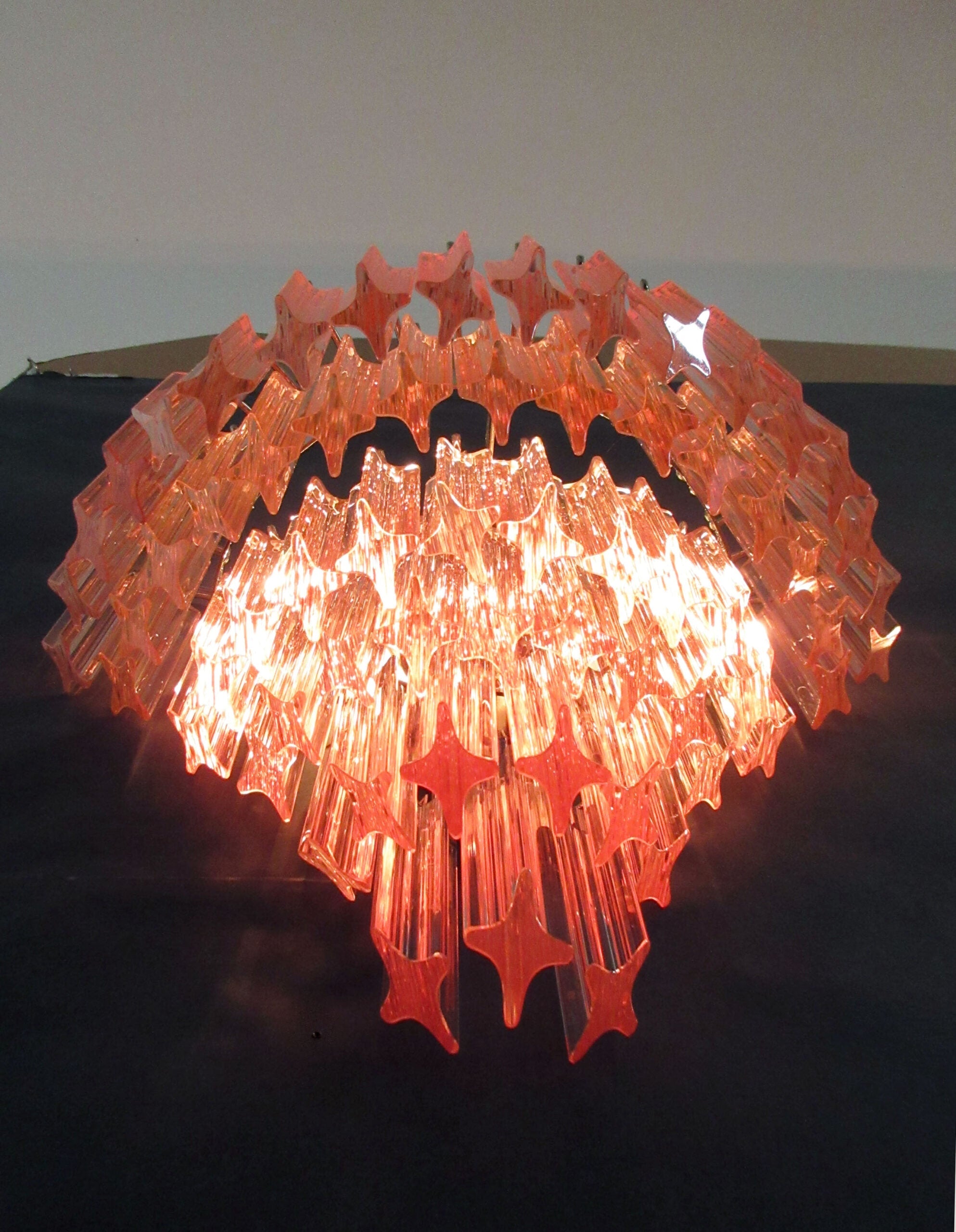 Murano Wall Lamp | 63 Pink Prism Glass | Set of 2