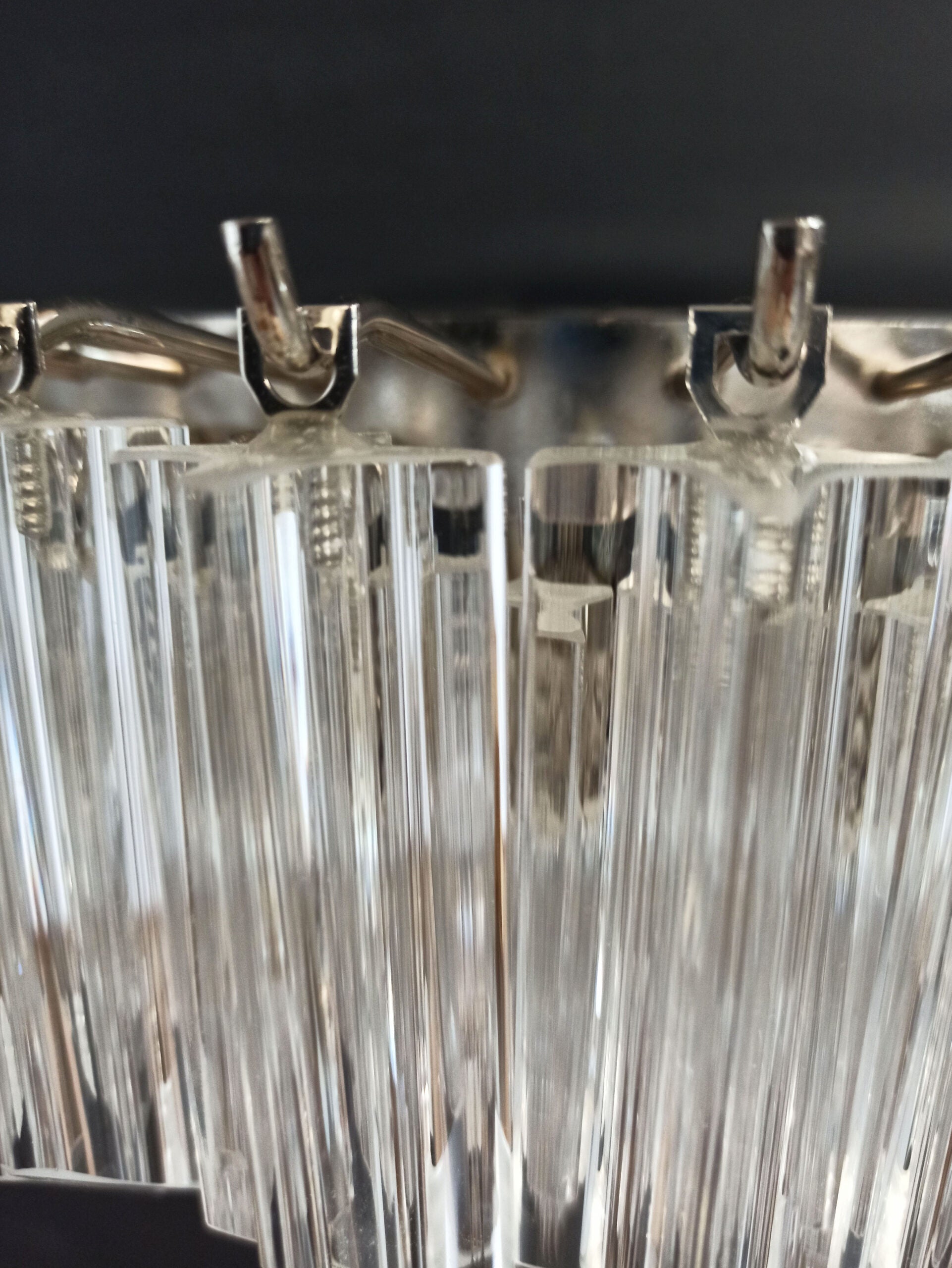 Murano Wall Lamp | 63 Clear Prism Glass | Set of 2
