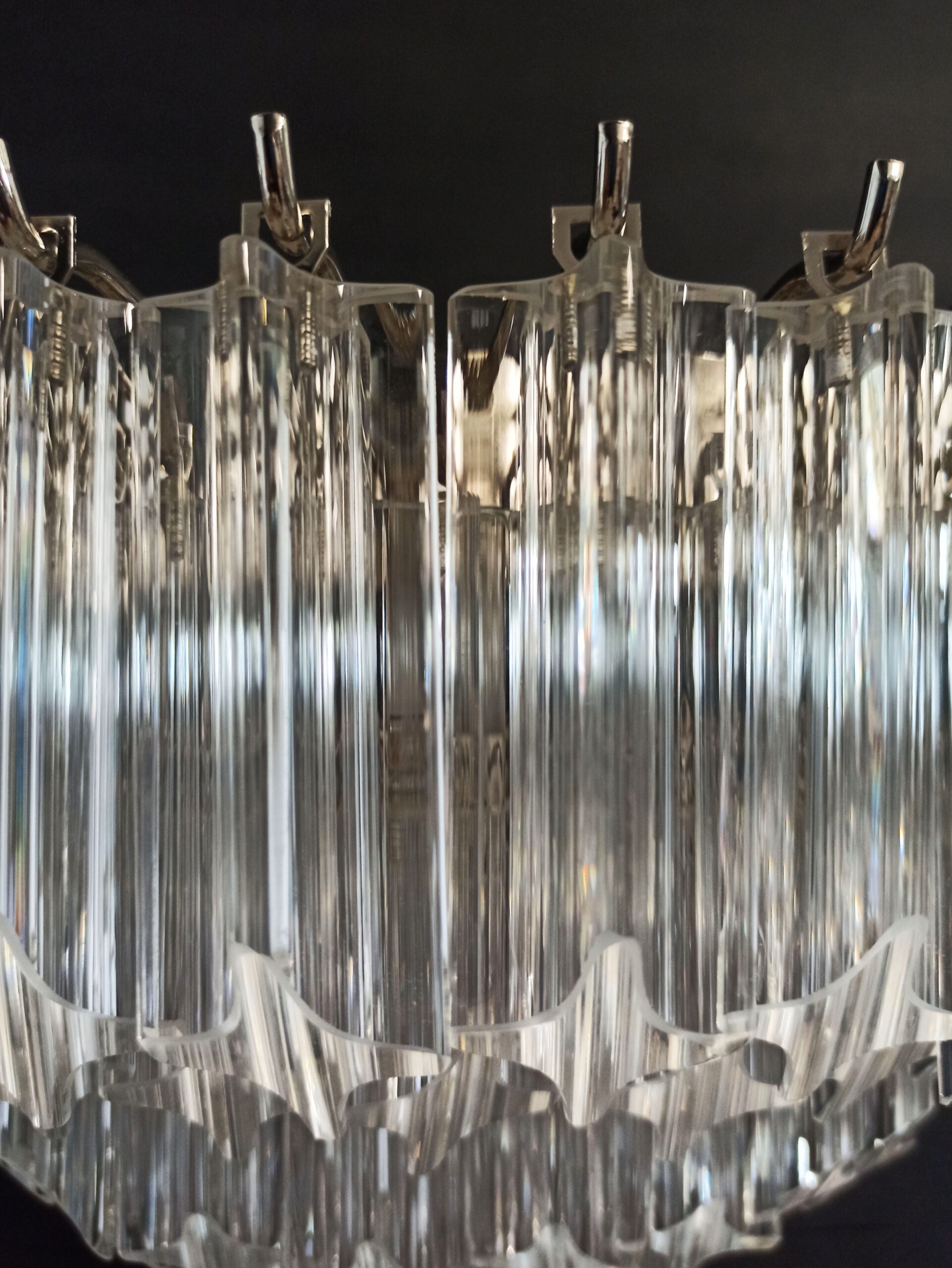 Murano Wall Lamp | 63 Clear Prism Glass | Set of 2