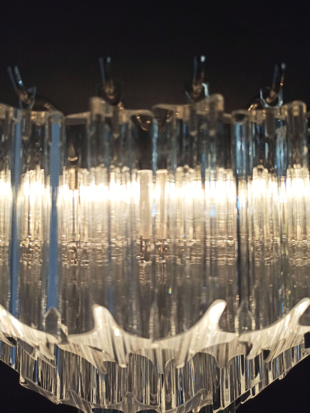Murano Wall Lamp | 63 Clear Prism Glass | Set of 2