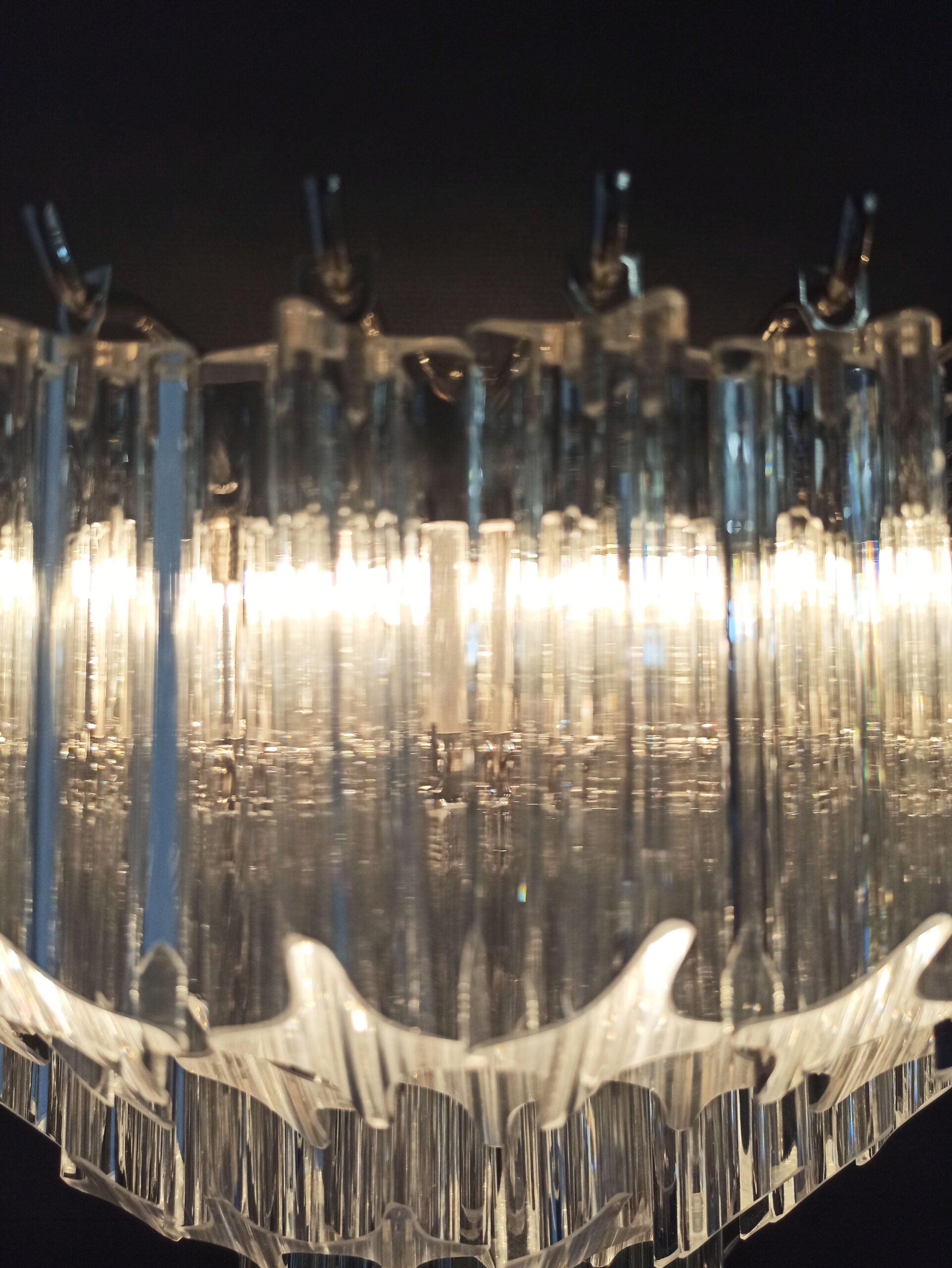 Murano Wall Lamp | 63 Clear Prism Glass | Set of 2