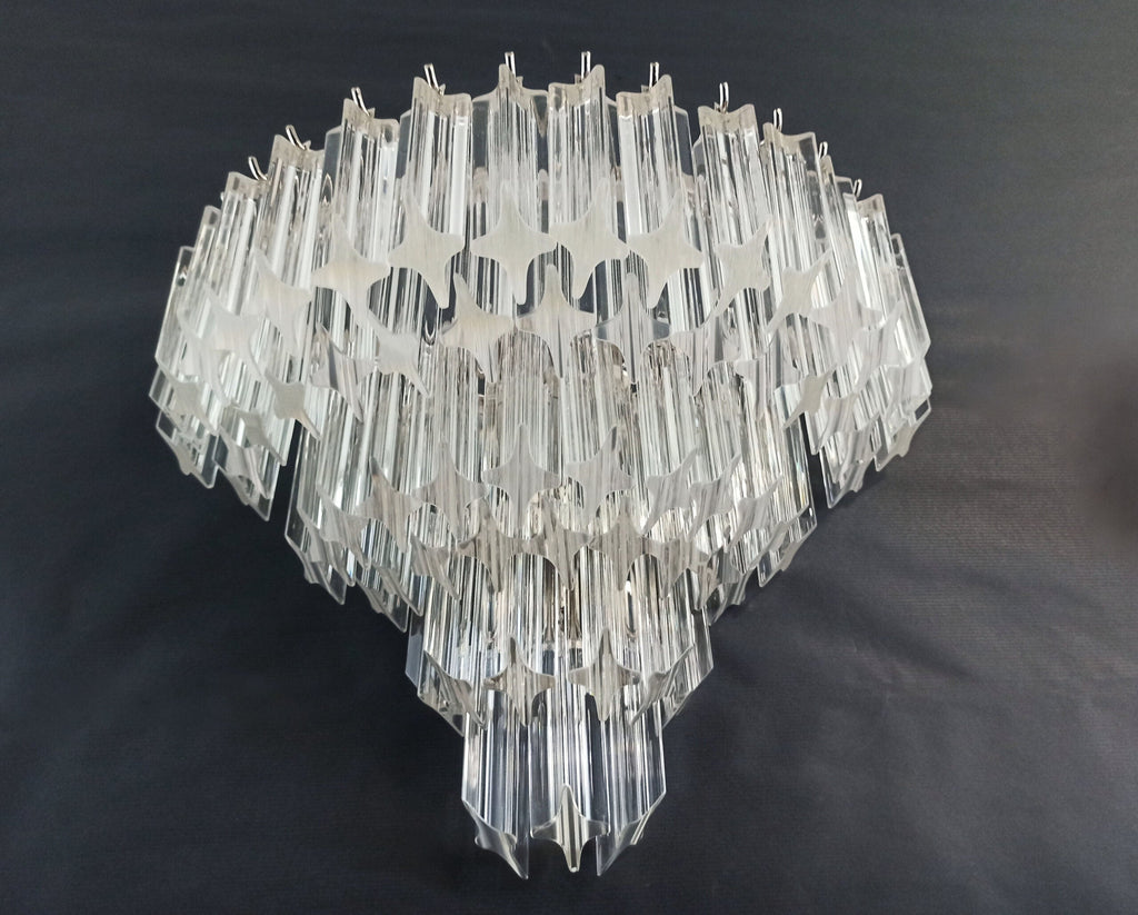 Murano Wall Lamp | 63 Clear Prism Glass | Set of 2