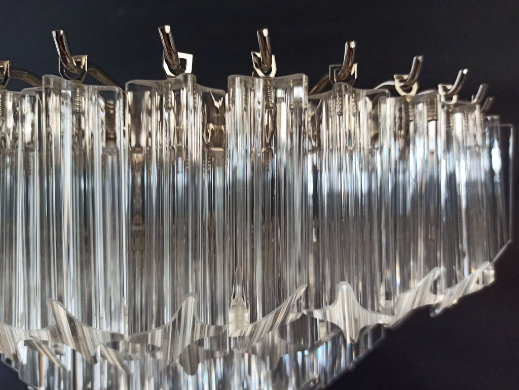 Murano Wall Lamp | 63 Clear Prism Glass | Set of 2