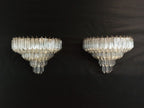 Murano Wall Lamp | 63 Clear Prism Glass | Set of 2