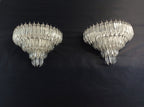 Murano Wall Lamp | 63 Clear Prism Glass | Set of 2